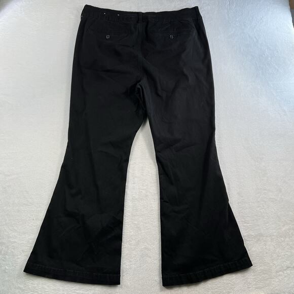 American Eagle AE Plus 20 Short Super Stretch High Rise Artist Flare Jeans Black - Picture 16 of 16